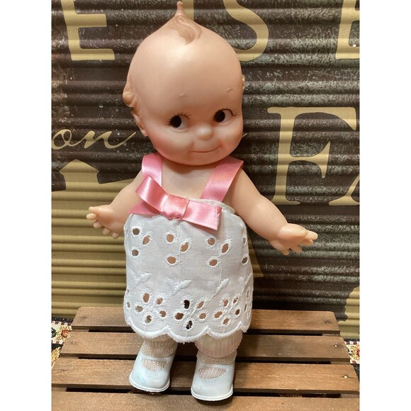 1970's Vintage Cameo Kewpie Doll Left Side Eye With Original Shoes Handmade - Picture 1 of 10